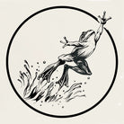 Frog leaping artwork – Zero Ground Citizen by Sarmed Mirza
