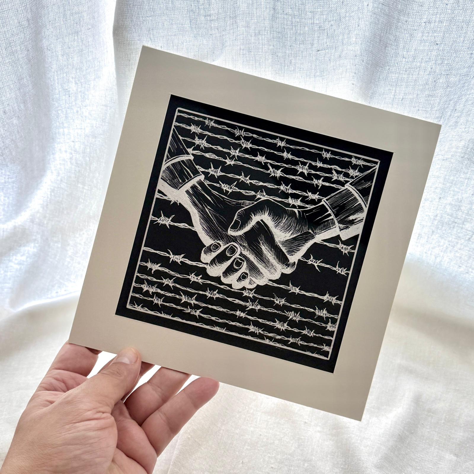 Handshake 6x6 inch Open Editions – Sarmed Mirza