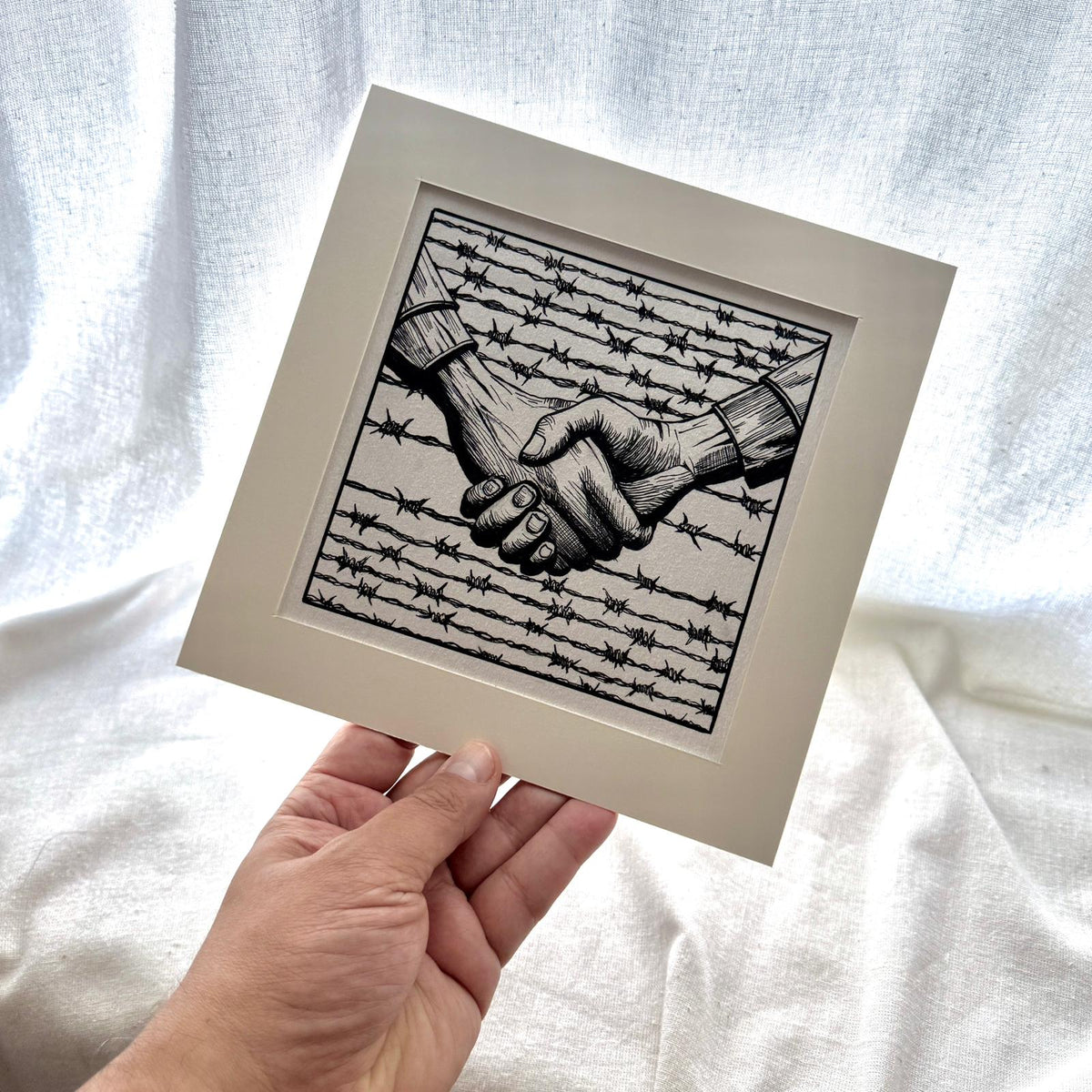 Handshake 6x6 inch Open Editions – Sarmed Mirza